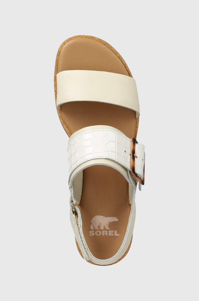 Sorel sandały skórzane ELLA III SLINGBACK beżowy 2069721191