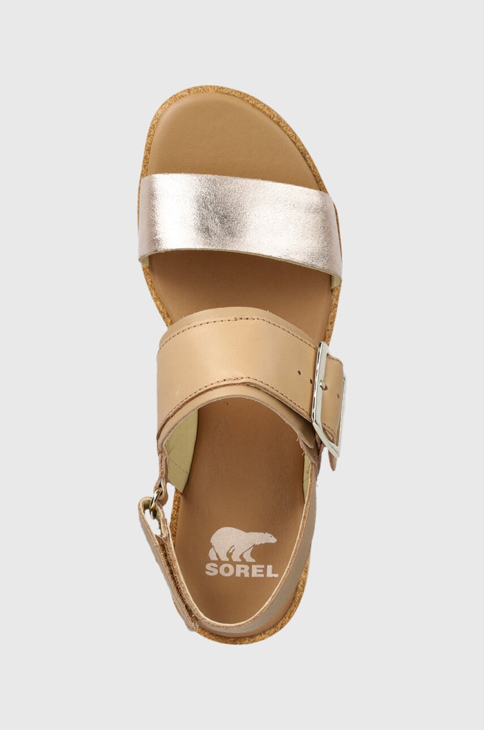 Kožené sandály Sorel ELLA III SLINGBACK 2069721246 béžová