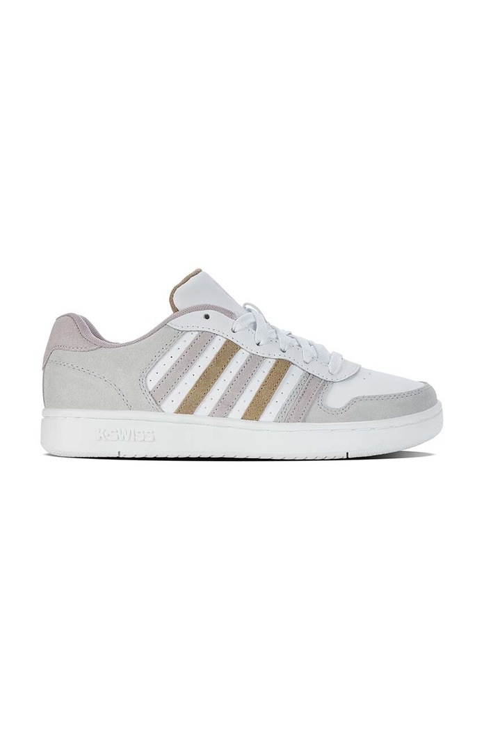 Kožené tenisky K-Swiss COURT PALISADES usňová koža sivá 96931.181.M