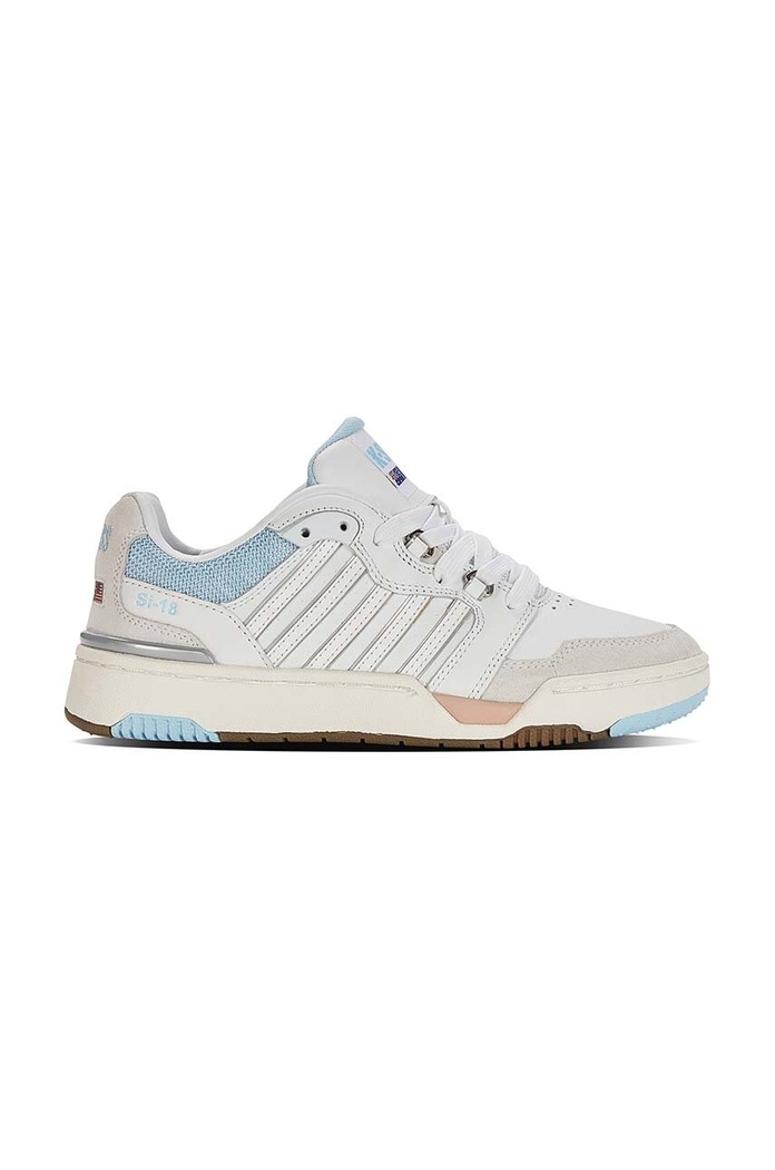 K-Swiss sneakersy skórzane SI-18 RIVAL skóra zamszowa biały 98531.130.M