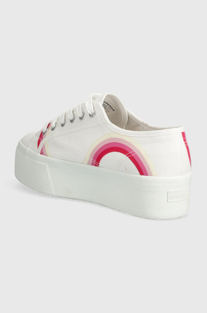 Παπούτσια Πάνινα παπούτσια Superga 2790 ROUND STRIPES S4128TW λευκό