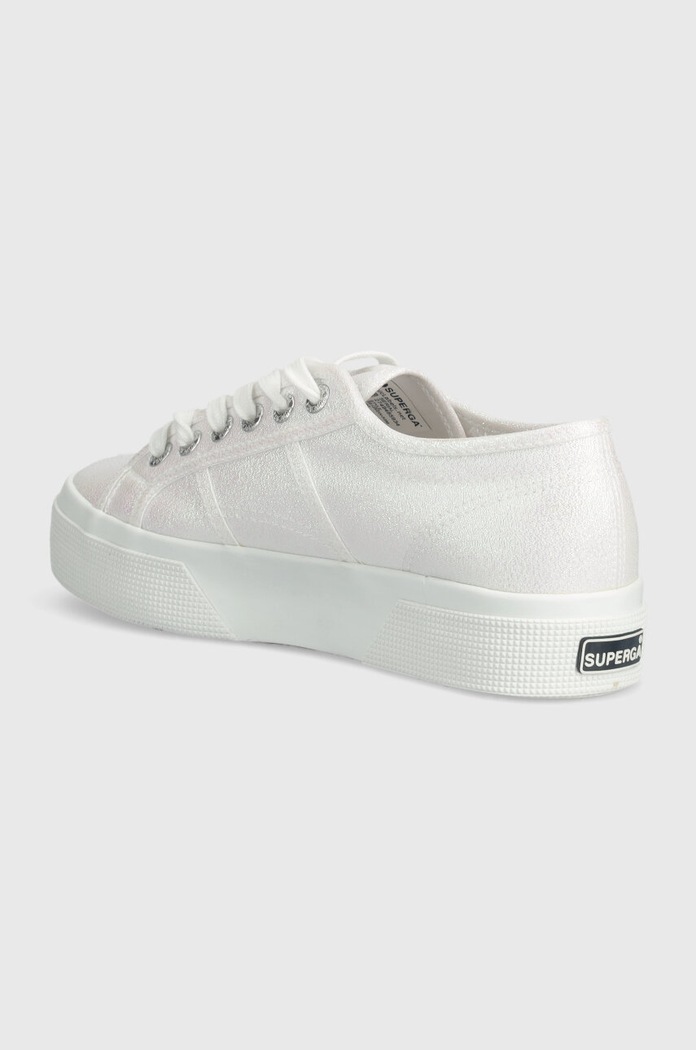 Boty Tenisky Superga 2740 PLATFORM LAME S6128SW bílá