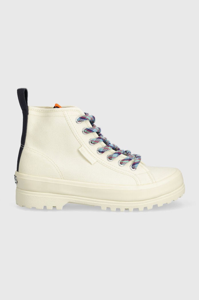 Високи кецове Superga 2431 ALPINA TREK SHOELACES S8138MW бежов SS24