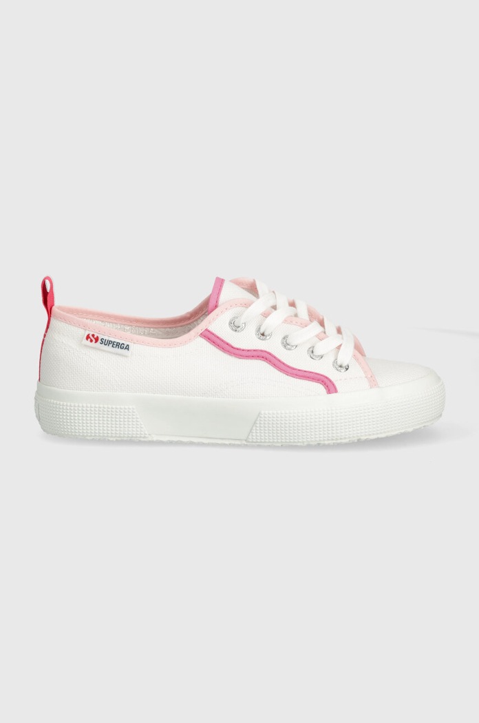 Πάνινα παπούτσια Superga 2750 CURLY BINDINGS S8138NW λευκό SS24