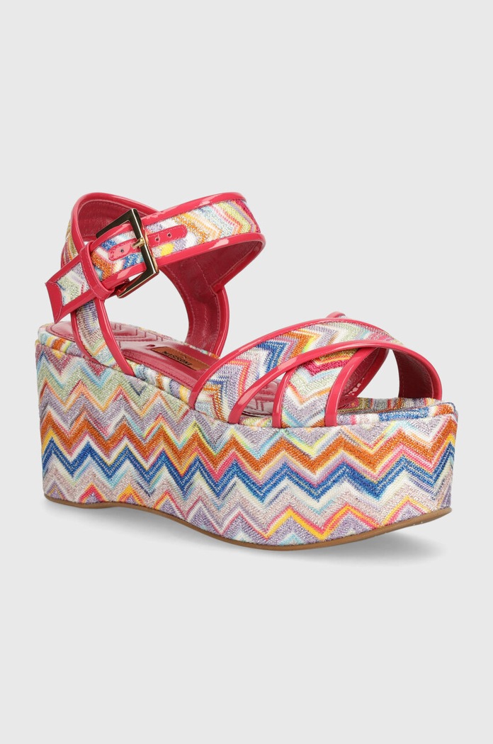 Missoni sandale Julia Wedge coturn multicolor M38.029