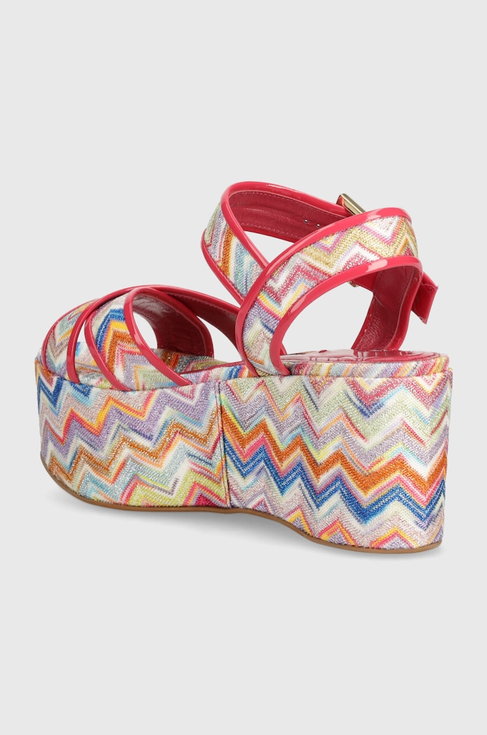 Încălțăminte Missoni sandale Julia Wedge M38.029 multicolor