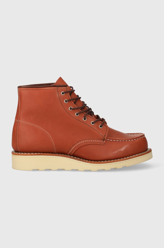 Δερμάτινες μπότες Red Wing 6-Inch Moc Toe 3425 καφέ SS24