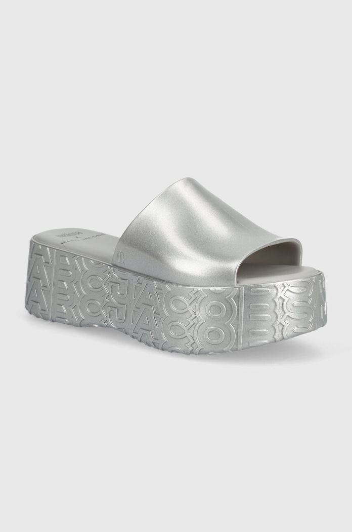 Melissa papucs BECKY + MARC JACOBS AD platform ezüst M.33968.AQ980