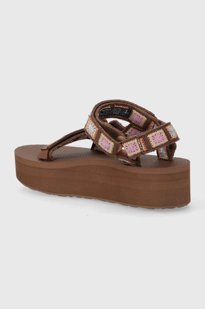 Boty Sandály Teva Flatform Universal Crochet 1150210 hnědá