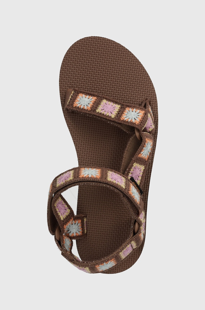 Sandály Teva Flatform Universal Crochet hnědá 1150210
