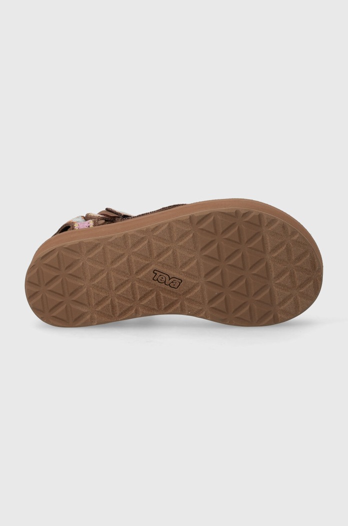 Sandály Teva Flatform Universal Crochet 1150210 hnědá