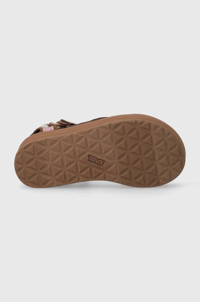 Sandály Teva Flatform Universal Crochet 1150210 hnědá