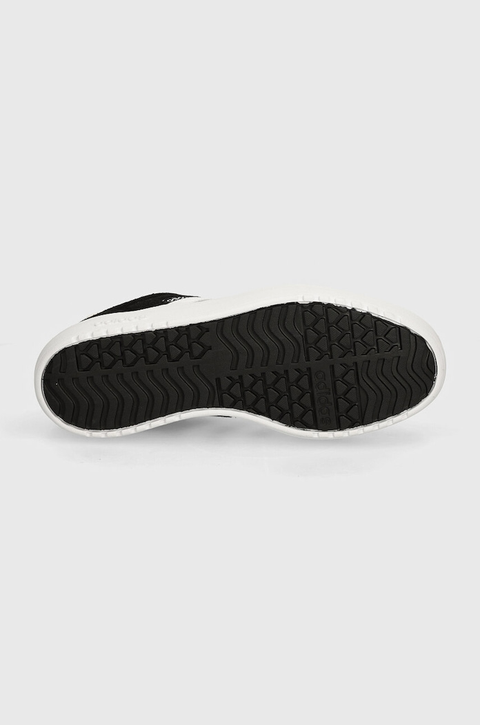 adidas sneakersy zamszowe Vl Court IH9995 czarny