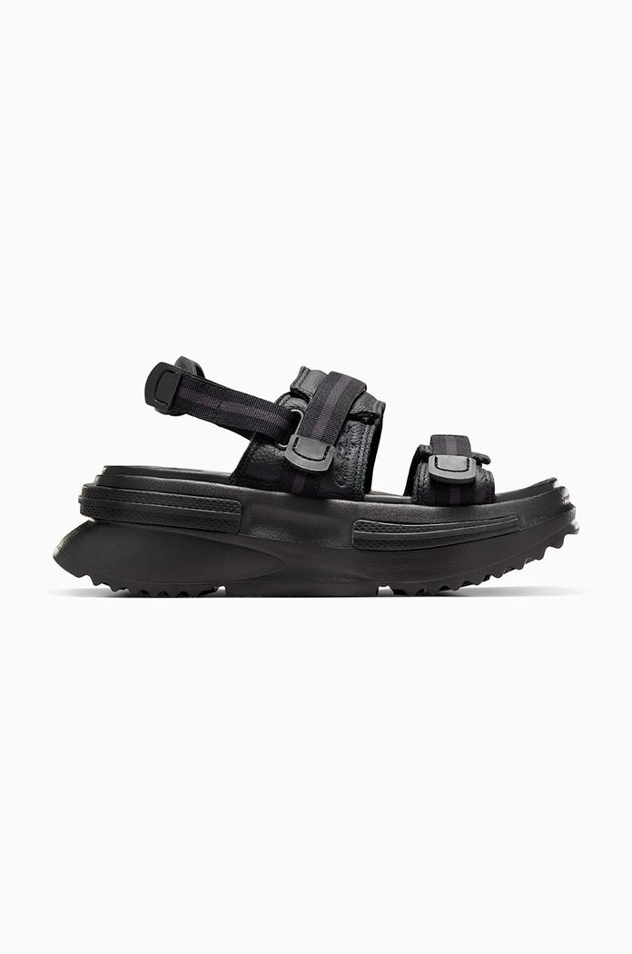 Sandále Converse Run Star Utility Sandal Cx platforma čierna A06480C