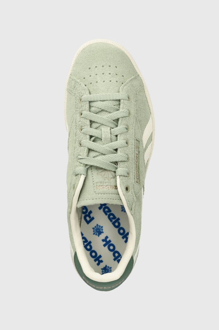 Reebok Classic sneakers din piele intoarsă CLUB C verde 100074642