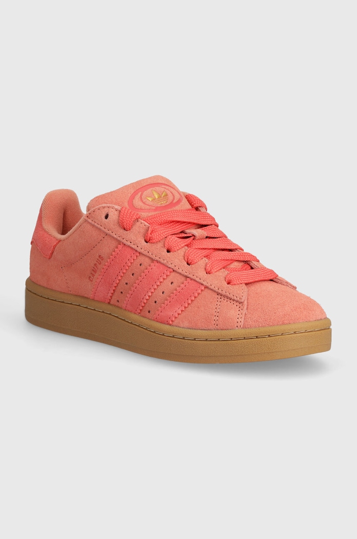 Semišové tenisky adidas Originals plochá oranžová IE5587