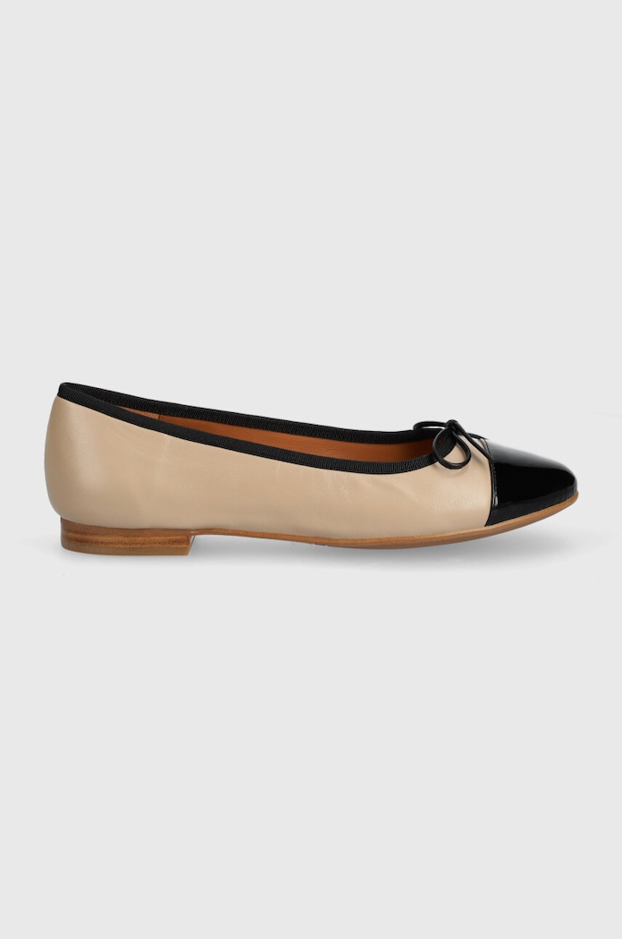Kožené baleríny Billi Bi A6021 béžová SS24