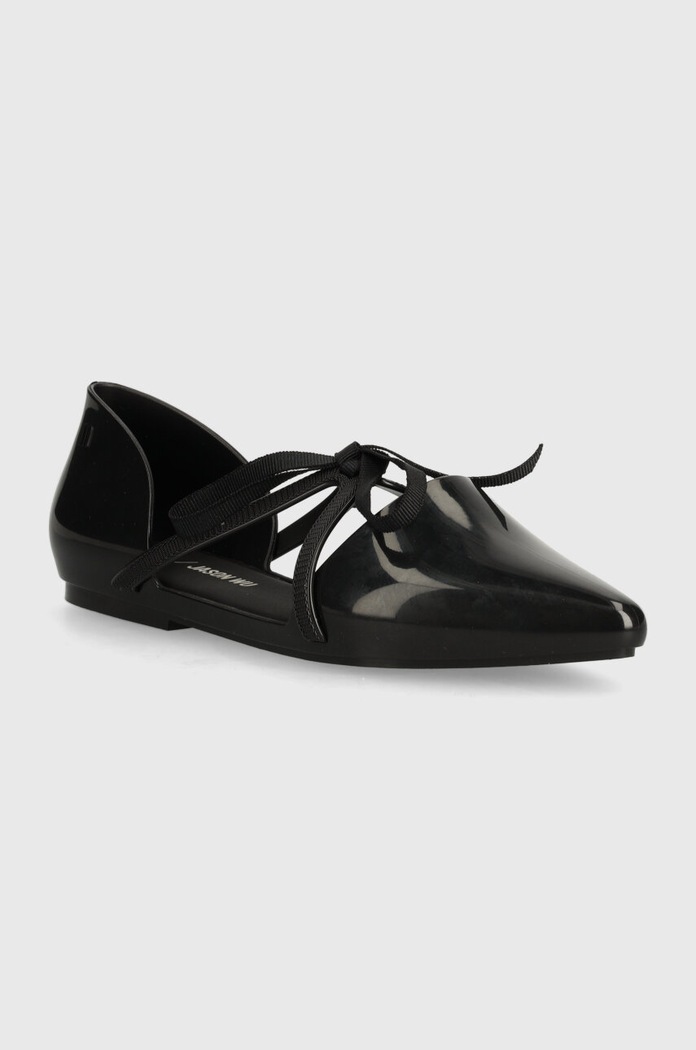 Melissa baleriny MELISSA POINTY STRIPE + JASON WU AD Planet friendly czarny M.33435.01003