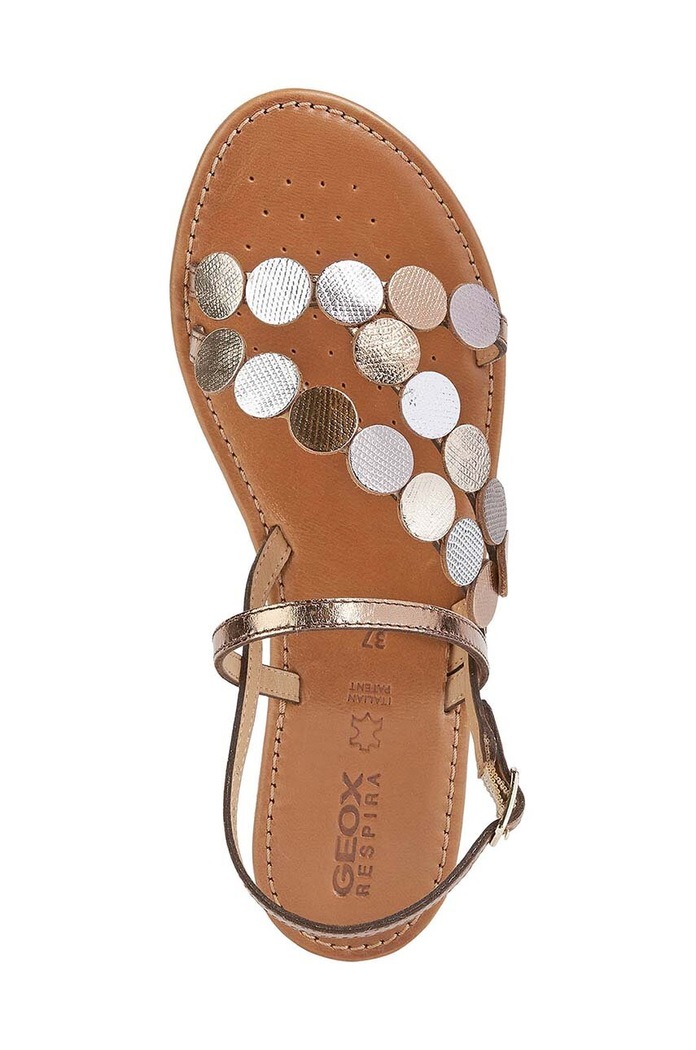Kožené sandály Geox D SOZY S X D25LXX.0CFZ0.C6008 hnědá
