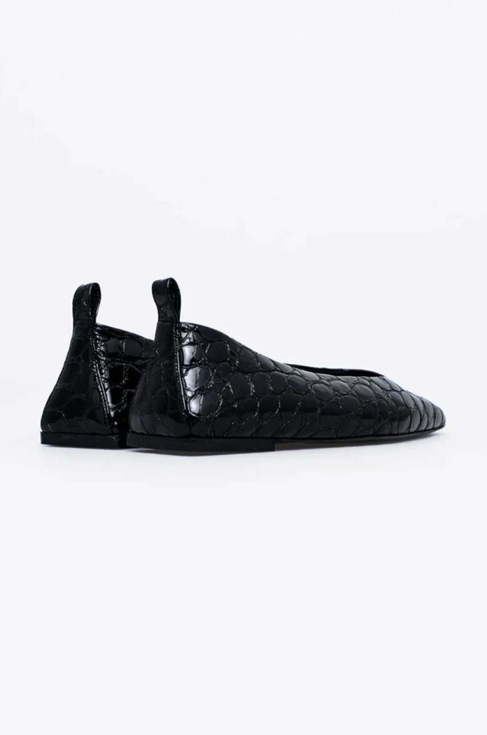 Boty Kožené baleríny Vanda Novak Nora Nora.Black.Puffy černá