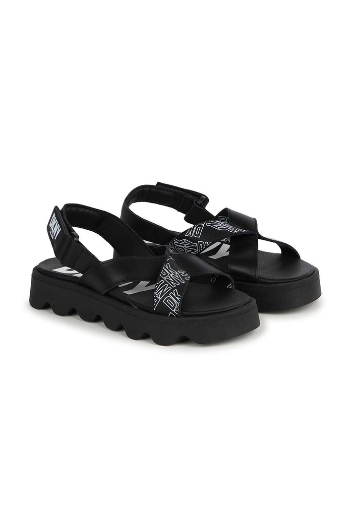 Dkny sandały skórzane dziecięce czarny D60126.27.35
