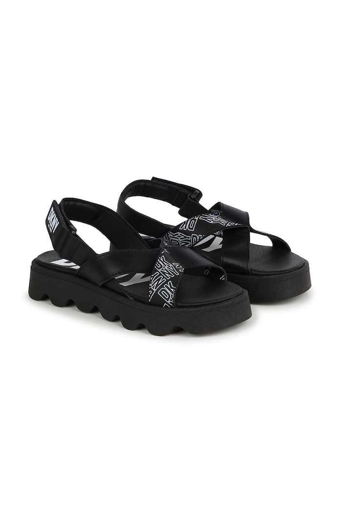 Dkny sandały skórzane dziecięce czarny D60126.27.35