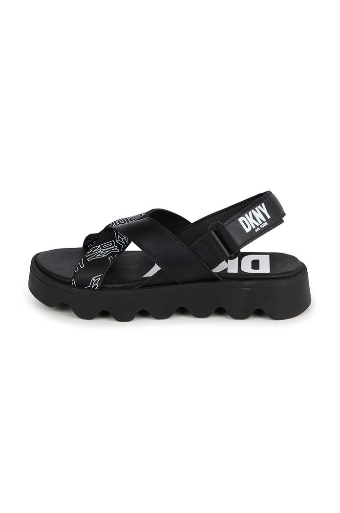 Dkny sandały skórzane dziecięce czarny D60126.27.35