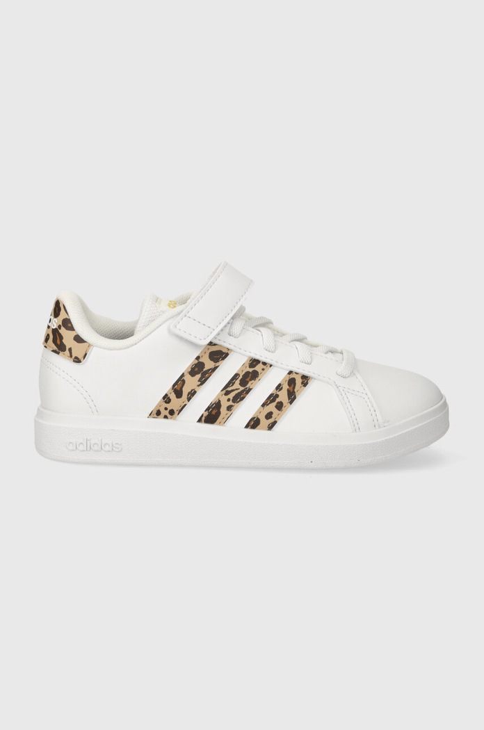 Detské tenisky adidas GRAND COURT 2.0 EL K imitácia kože biela IG1234