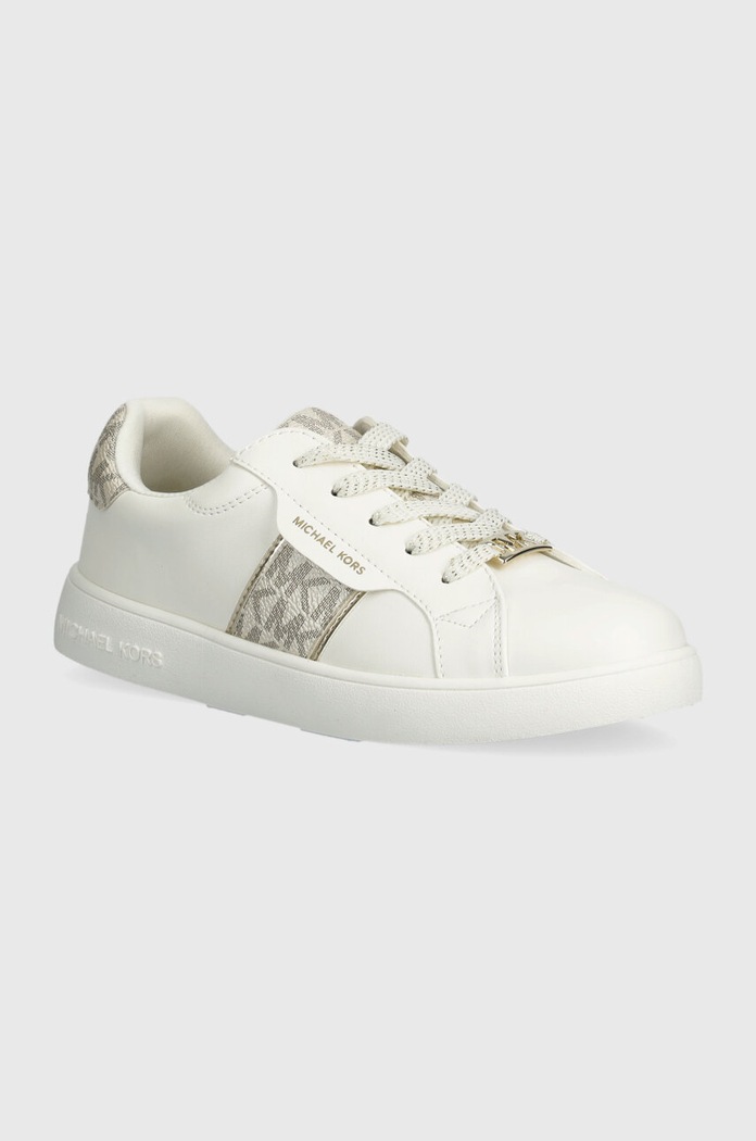 Detské tenisky Michael Kors imitácia kože biela MK100910
