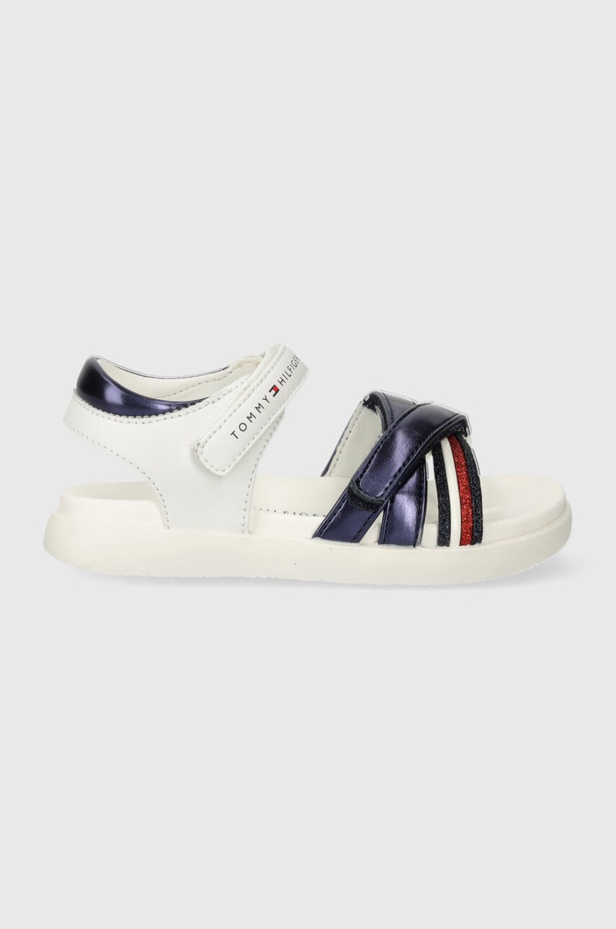 Παιδικά σανδάλια Tommy Hilfiger απομίμηση λείου δέρματος σκούρο μπλε T1A2.33235