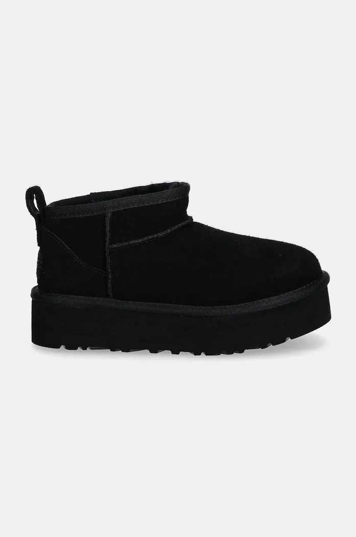 Μπότες σουέτ για παιδιά UGG CLASSIC ULTRA MINI PLATFORM 1157791K μαύρο AA00