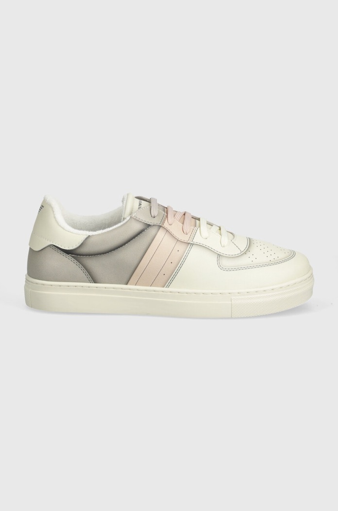 Kožené tenisky Emporio Armani XXX011.XOI79 béžová SS24