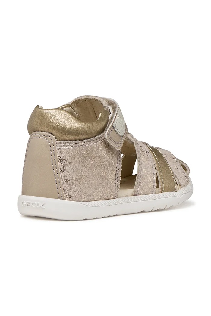 Dievča Geox sandále detské kožené SANDAL MACCHIA B254WB.007NF.18.26 zlatá