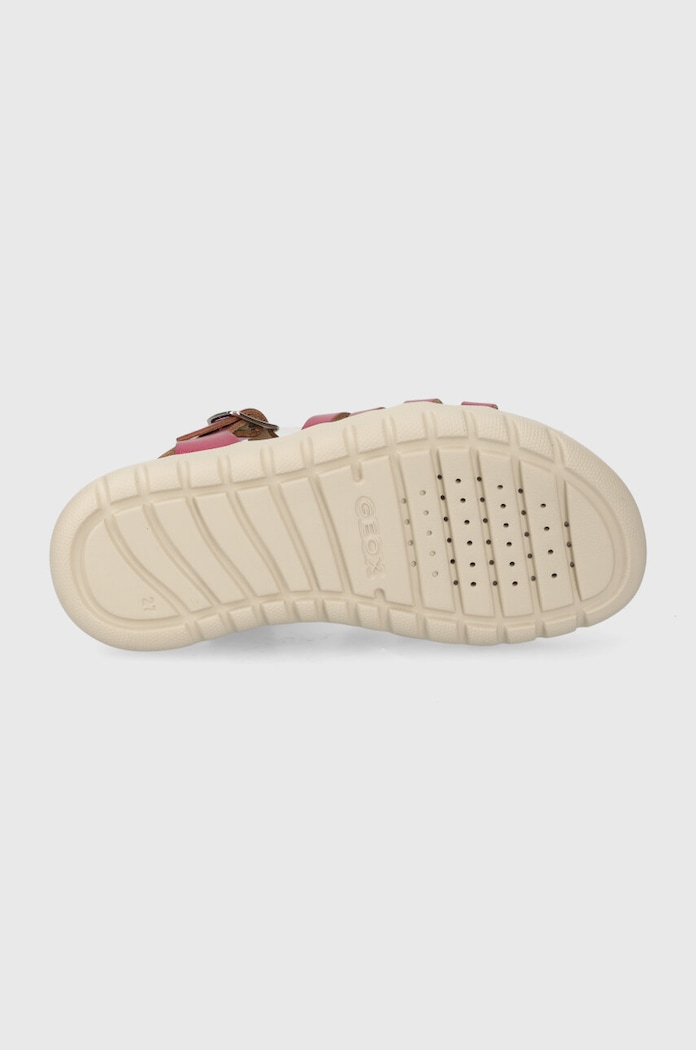 Geox sandały skórzane dziecięce SANDAL SOLEIMA J35GSB.000CF.24.27 fioletowy