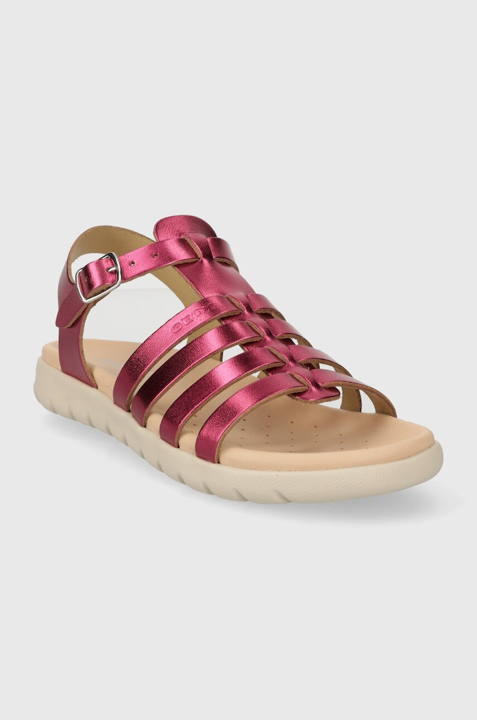 Dječje kožne sandale Geox SANDAL SOLEIMA J35GSB.000CF.28.35 ljubičasta SS25