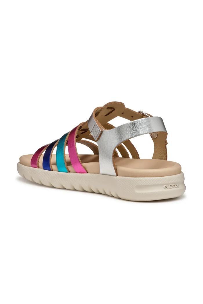 Dětské kožené sandály Geox SANDAL SOLEIMA růžová J35GSB.000CF.28.35