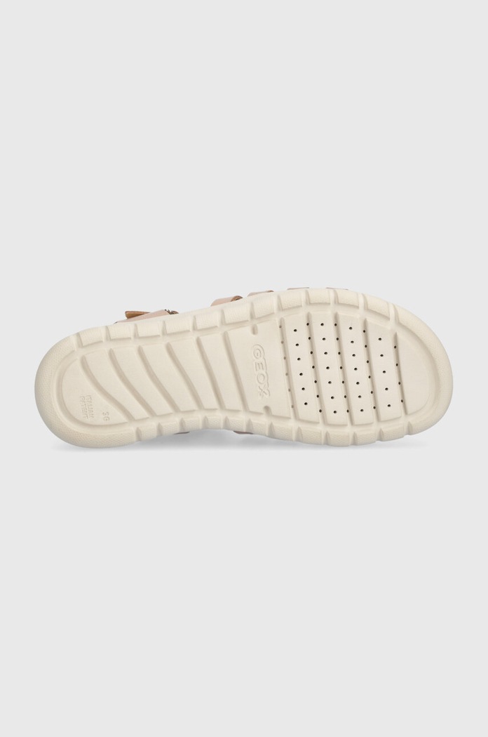 Detské kožené sandále Geox SANDAL SOLEIMA J35GSB.000CF.36.39 zlatá