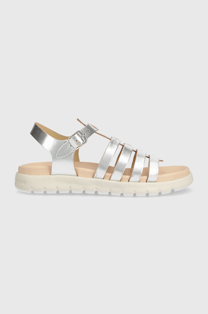 Dječje kožne sandale Geox SANDAL SOLEIMA srebrna J35GSB.000CF.36.39