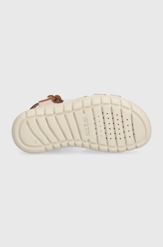 Geox sandale din piele pentru copii SANDAL SOLEIMA J45GSA.000CF.24.27 aur