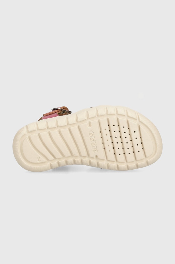 Detské kožené sandále Geox SANDAL SOLEIMA J45GSA.000CF.24.27 fialová
