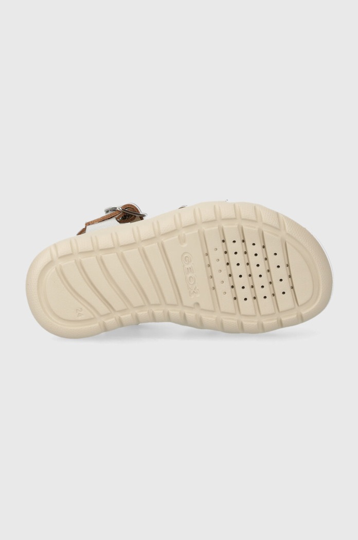 Dječje kožne sandale Geox SANDAL SOLEIMA J45GSA.000CF.24.27 srebrna