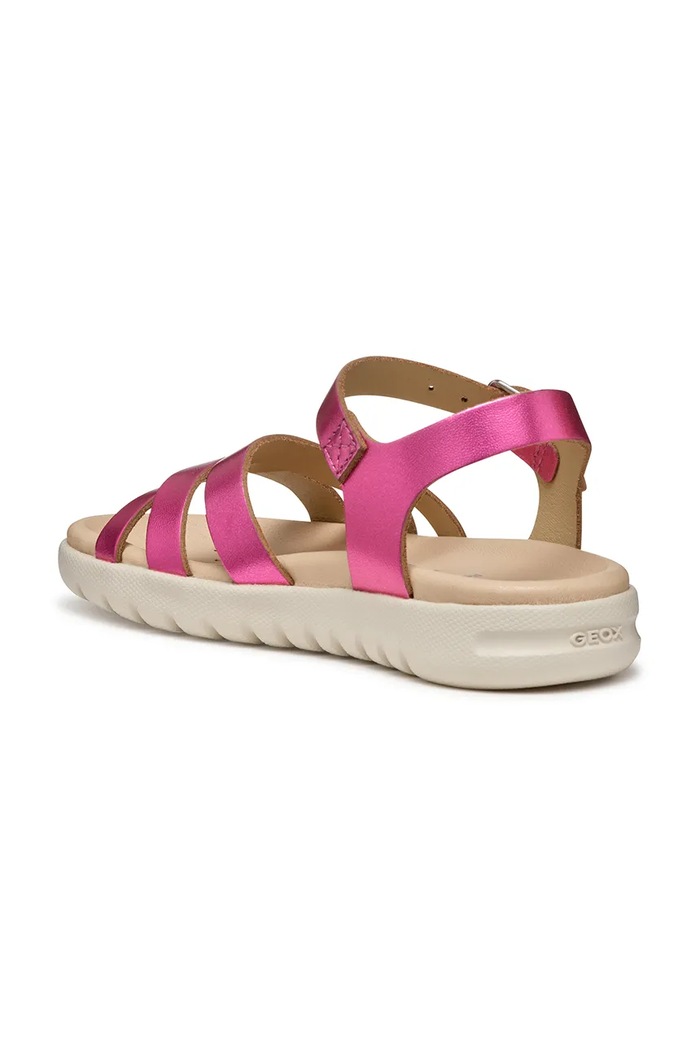 Dětské kožené sandály Geox SANDAL SOLEIMA růžová J45GSA.000CF.36.39
