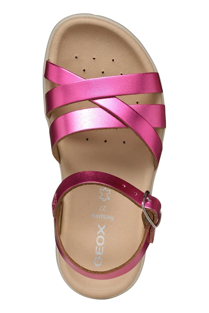 Dětské kožené sandály Geox SANDAL SOLEIMA J45GSA.000CF.36.39 růžová