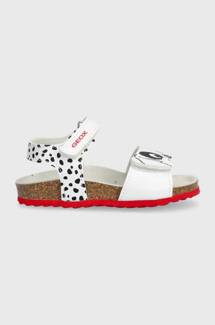 Dětské sandály Geox x Disney, SANDAL CHALKI Postavičky z pohádek bílá B452RB.0003W.20.23