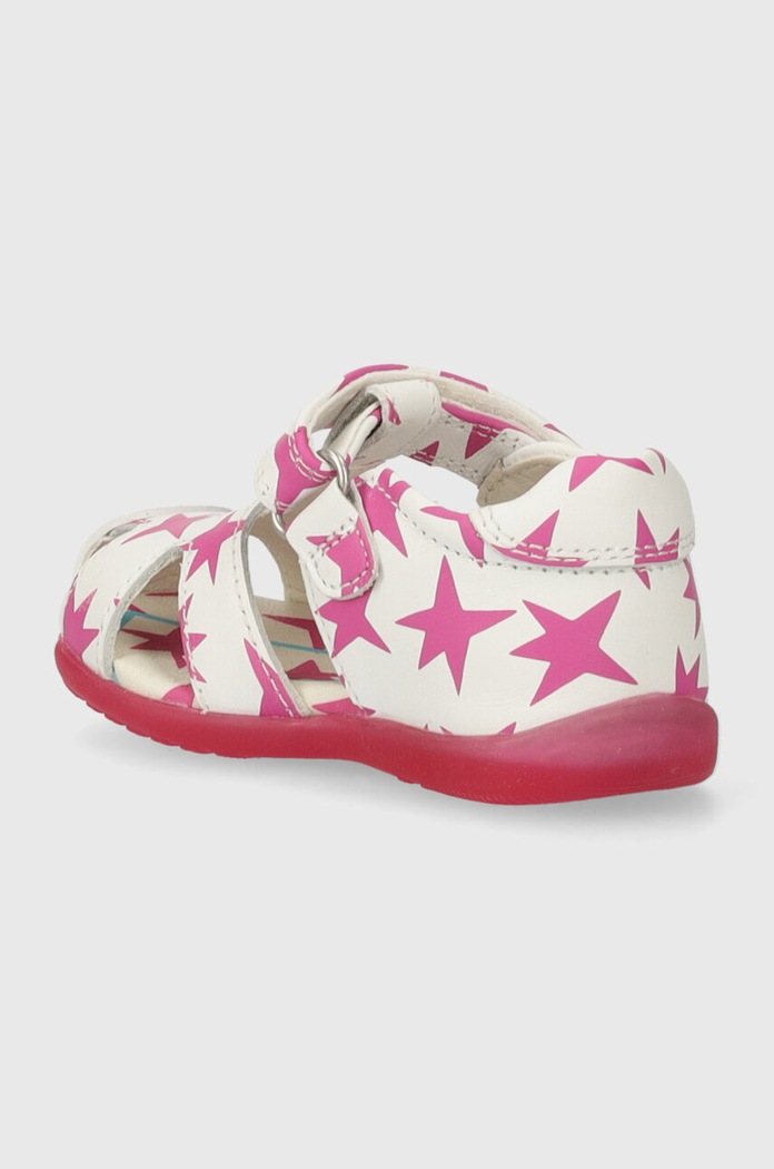 Fete Agatha Ruiz de la Prada sandale din piele pentru copii 242902 alb
