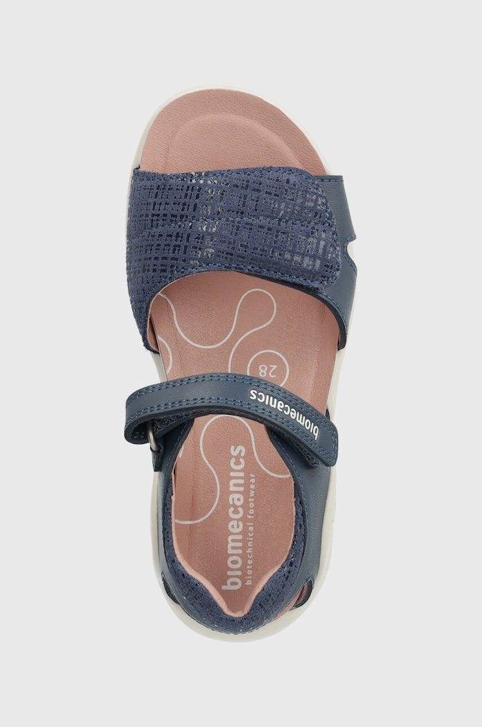 Sandale din piele pentru copii Biomecanics 242239.38.32 albastru
