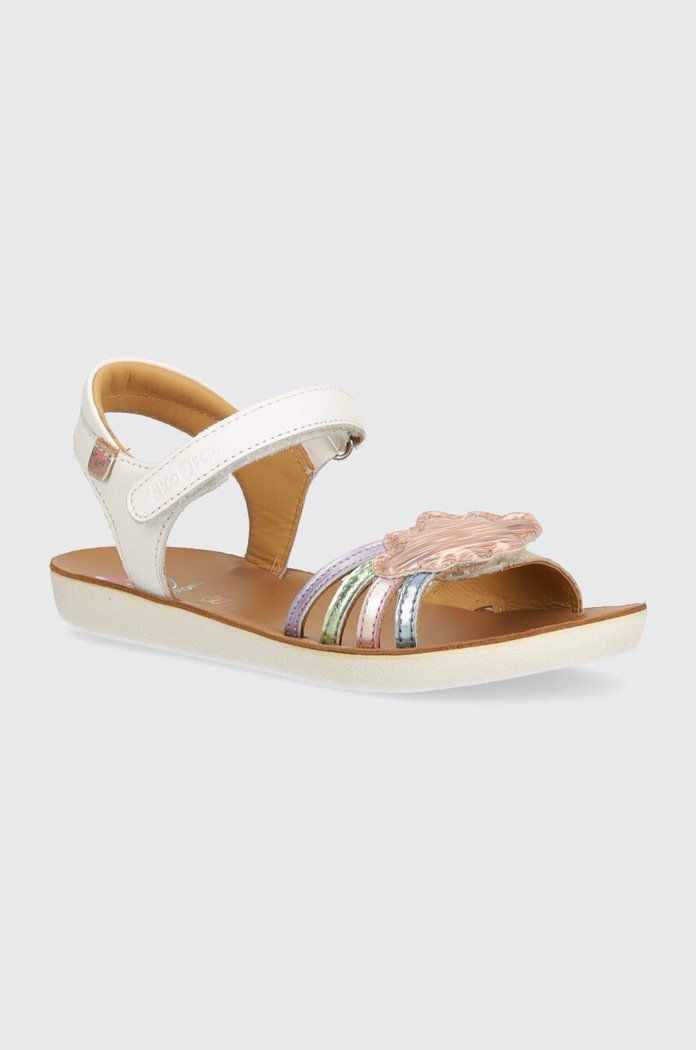Shoo Pom sandale din piele pentru copii GOA MULTI alb Q4NGDH04.28.32