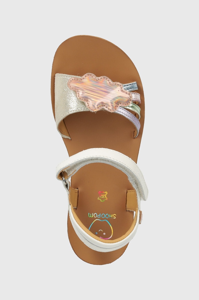 Shoo Pom sandale din piele pentru copii GOA MULTI alb Q4NGDH04.28.32