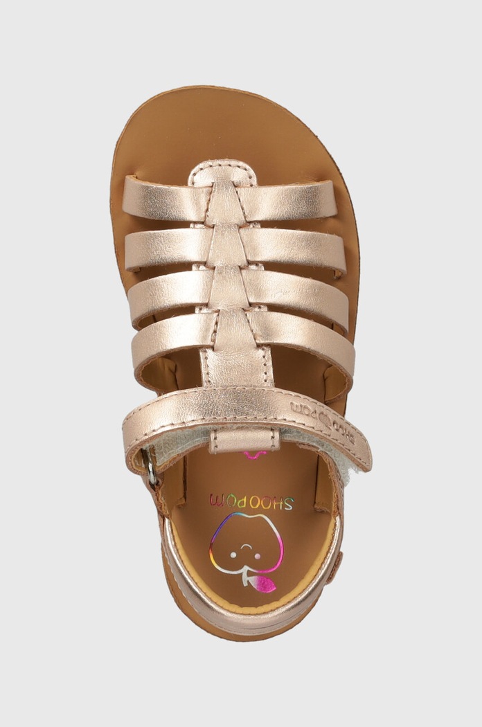 Παιδικά δερμάτινα σανδάλια Shoo Pom GOA SPART πορτοκαλί Q4NKAW04.24.27