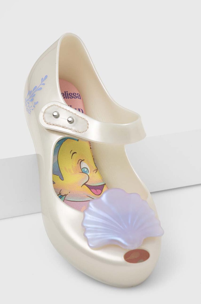 Deklice Otroške balerinke Melissa ULTRAGIRL LITTLE, x Disney M.33929 bež